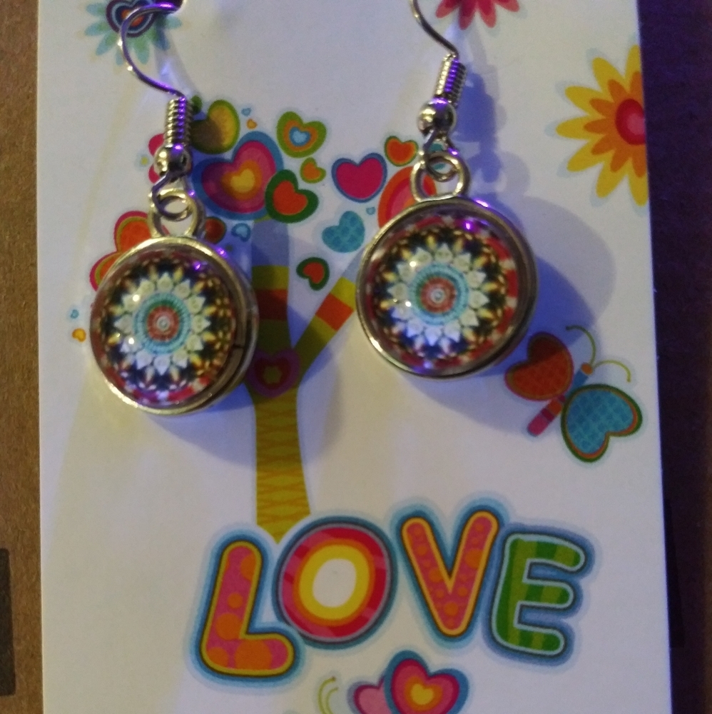 Handmade cabochon earrings